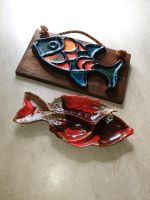 Wandbild 60er Jahre plus Vorlegeschale Fisch Keramik Niedersachsen - Bad Pyrmont Vorschau