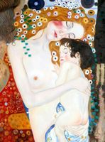 Gustav Klimt - Mutter mit Kind k97992 90x120cm Ölbild handgemalt Berlin - Treptow Vorschau