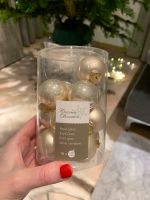 10 tolle neue Weihnachtsbaum Kugeln echtes Glas Gold klein Bayern - Augsburg Vorschau