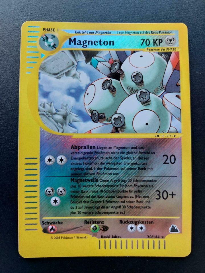 Pokemon Karte Magneton Reverse Holo Skyridge Set Near Mint in Schriesheim