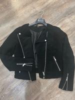 Bikerjacke Lederjacke Damen schwarz Gr. 36/38 Wildleder Thüringen - Georgenthal Vorschau