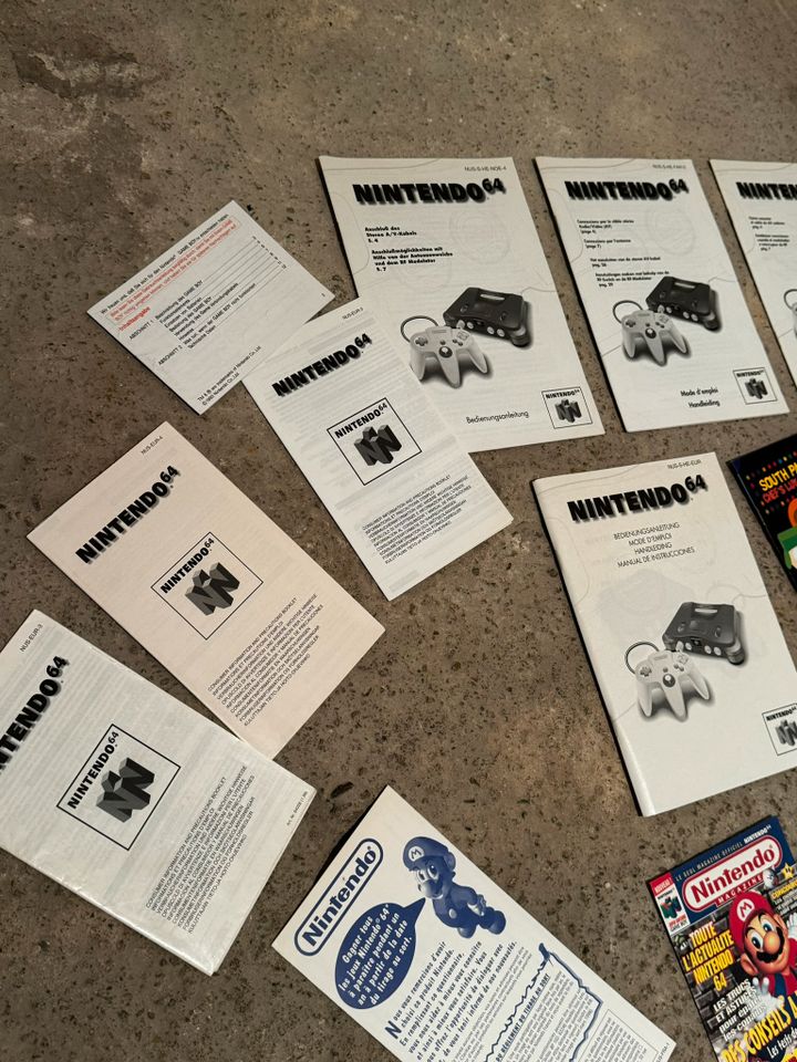 N64 Poster-Anleitungs-Konvolut / Sammlung (16tlg. Set) NEUWERTIG in Hückeswagen