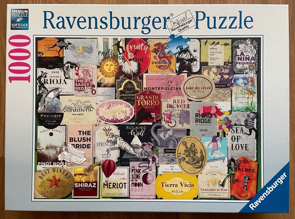 Ravensburger Puzzle Weinetiketten 1000 Teile in Dietzenbach