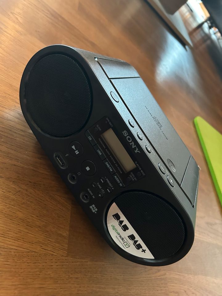 SONY ZS-PS55B Boombox CD Radio, Schwarz in Rottenburg am Neckar