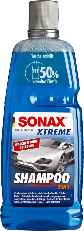 SONAX XTREME Shampoo 2 in 1 (1 Liter) Autoshampoo Konzentrat NEU in Twist