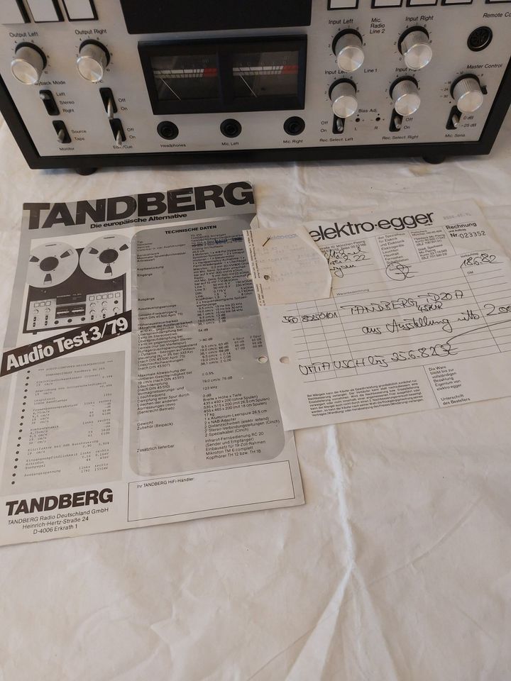 Tonbandgerät Tandberg TD 20A, Norwegisches Design, cool und klar in München
