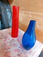 Glas Vasen vintage alt DDR rot blau Sachsen - Coswig Vorschau