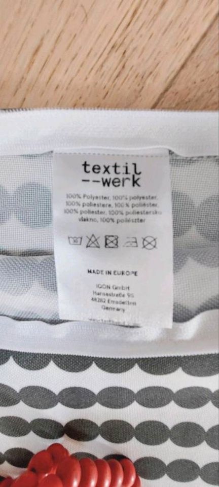 Textilwerk Kissenhülle schwarz weiß in Lohmar