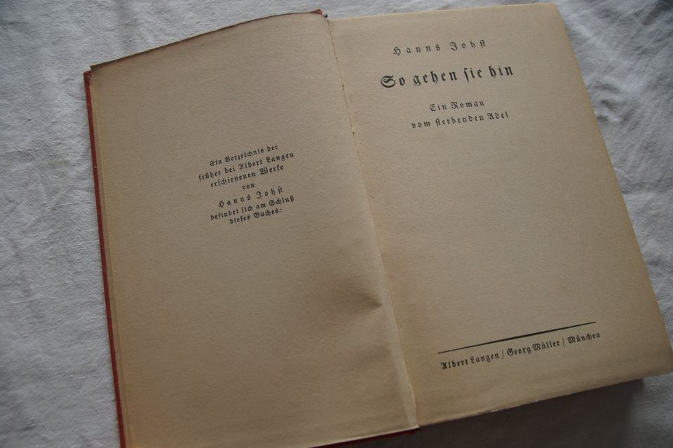 Buch SO GEHEN SIE HIN v. 1930 in Salzgitter