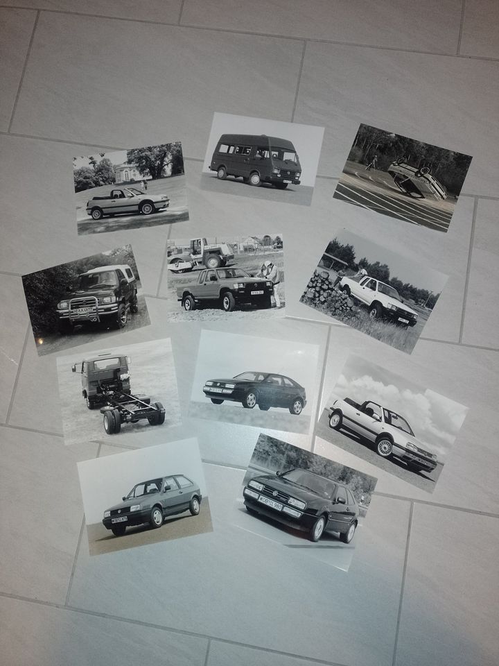 VW Pressefotos 90er Jahre schwarz/weiß in Meine