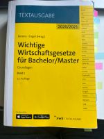 Wirtschaftsgesetze für Bachelor/Master, Sammlung, 12. Auflage Berlin - Charlottenburg Vorschau