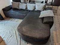 Couch Couchgarnitur schwarz Stoffbezug mit Longchair 280x200cm Dortmund - Körne Vorschau