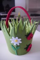 Osterkorb Ostern Tasche Blume Käfer / Versand ab 3,99€ Sachsen-Anhalt - Gräfenhainichen Vorschau