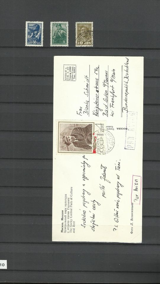 Briefmarkenalbum mit diversen Briefmarken / Karten in Berlin