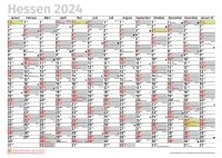DIN A0 Plakatkalender Hessen 2024 (118 × 84 cm) Wandkalender Hessen - Burghaun Vorschau