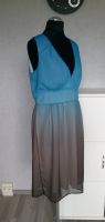 Midikleid Chiffonkleid blau braun Farbverlauf Gr. 38 Manguun Friedrichshain-Kreuzberg - Friedrichshain Vorschau