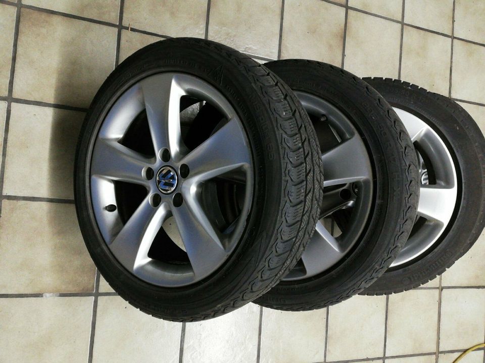 VW Passat CC original Alufelgen mit Winterreifen 205/50R17 in Erkrath