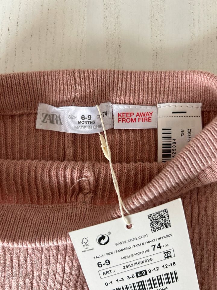 Zara Leggings Größe 74 / 6-9 Monate ❤️ NEU rose in Rodenbach