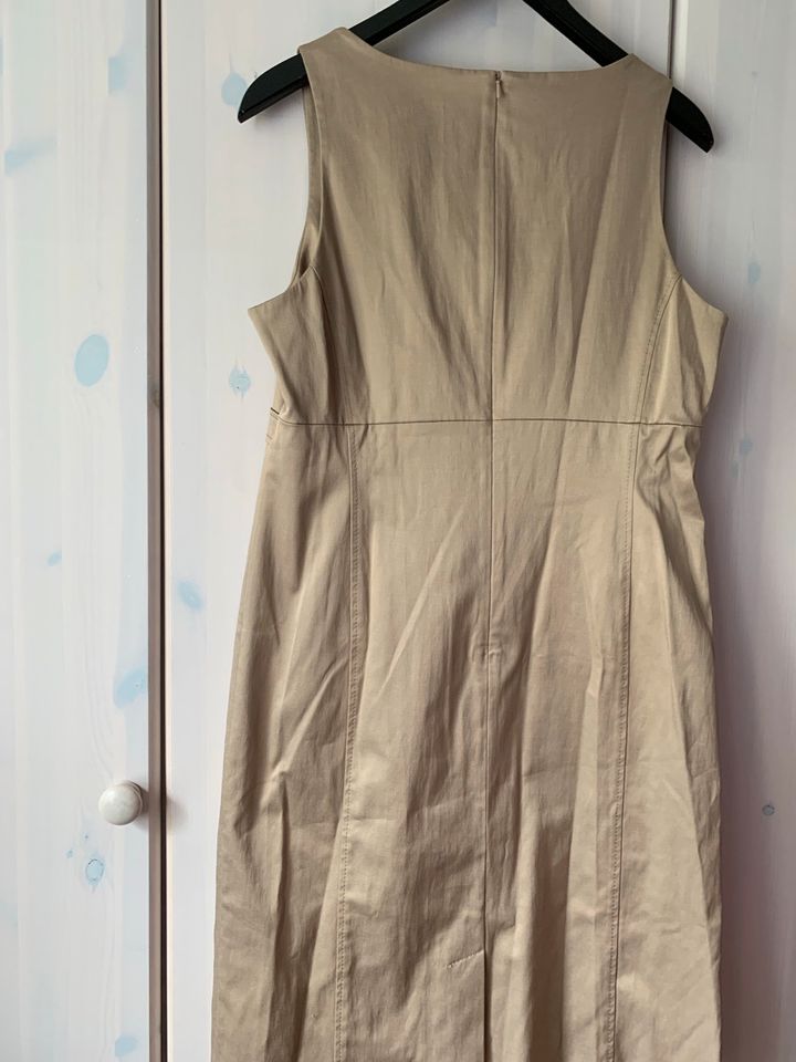 Comma Kleid 42 beige Etuikleid Uni Einfarbig Sommerkleid Formell in Essen