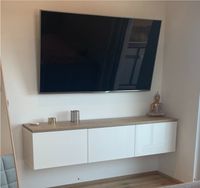 Ikea BESTA TV Bank / Lowboard / TV Board weiß Wandboard Bayern - Veitsbronn Vorschau