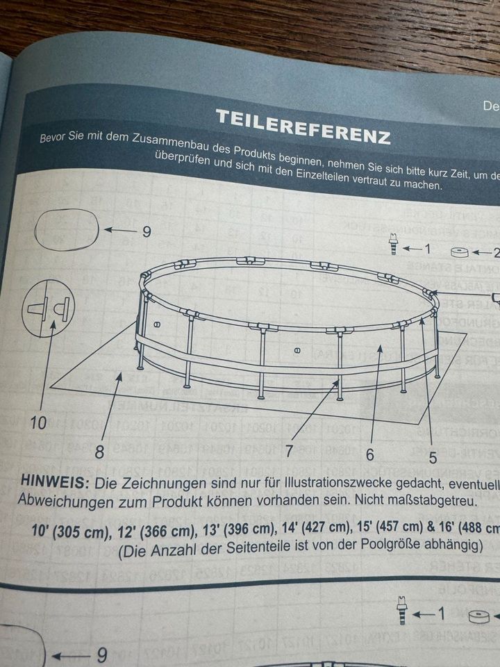 Abdeckplane Intex Poolabdeckung für Pool mit 4,57 m Durchmesser in Regensburg