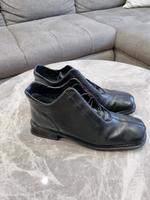 ❤️ Rieker Schuhe 40 schwarz Leder Imitat Schnür Stiefel Boots Her Bayern - Hagelstadt Vorschau