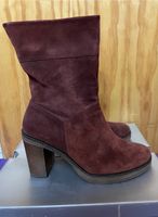 Gabor Stiefel Boots 39 weinrot Veloursleder High Plateau 70s Hessen - Zwingenberg Vorschau