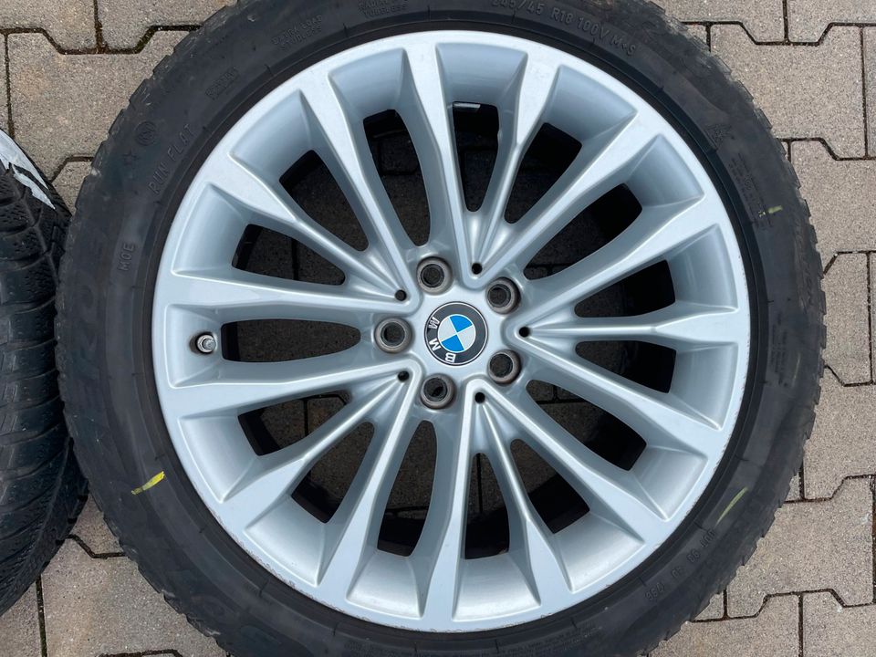 ORIGINAL BMW 5er G30 G31 Winterreifen 245/45 R18 Reifen Satz in Rodgau