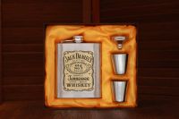 Jack Daniels Geschenkset - Edelstahl Flachmann | Whisky Geschenk Hessen - Wöllstadt Vorschau