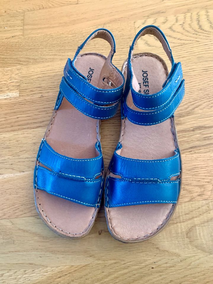 Josef Seibel Sandalen Sandaletten Gr. 38 blau NEU! Rosalie in Herbolzheim