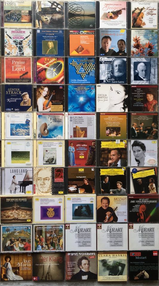 100x CD Sammlung KLASSIK Mozart SCHUMANN Lang Lang HAYDN Bach RAR in Bünde