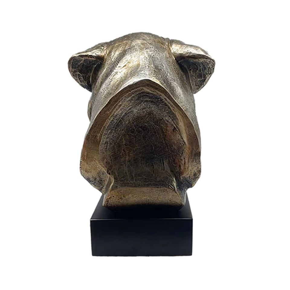 Hund Statue 01 Bullmastiff Bronze Harz Skulptur Figur in Karben