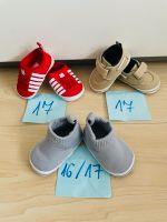 3 Paar Babyschuhe,Sneaker,Hausschuhe Gr. 16/17 Bayern - Oberding Vorschau