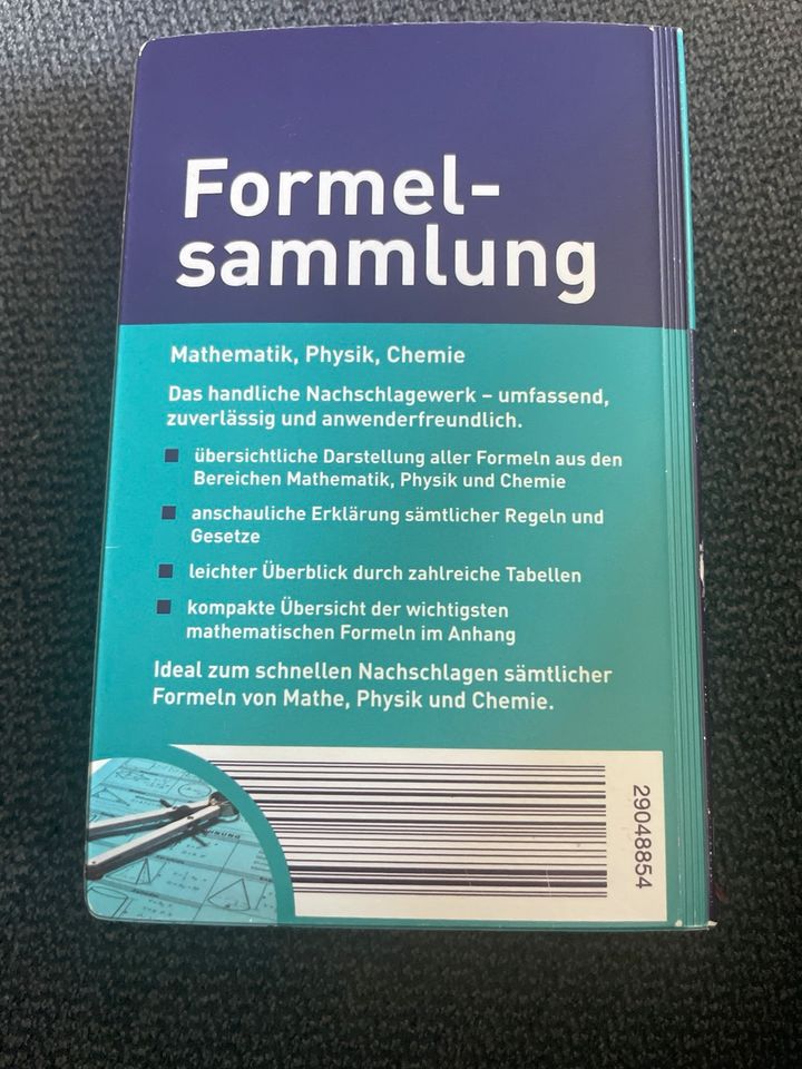 Formelsammlung Mathematik, Physik und Chemie ISBN 9783817490998 in Dresden