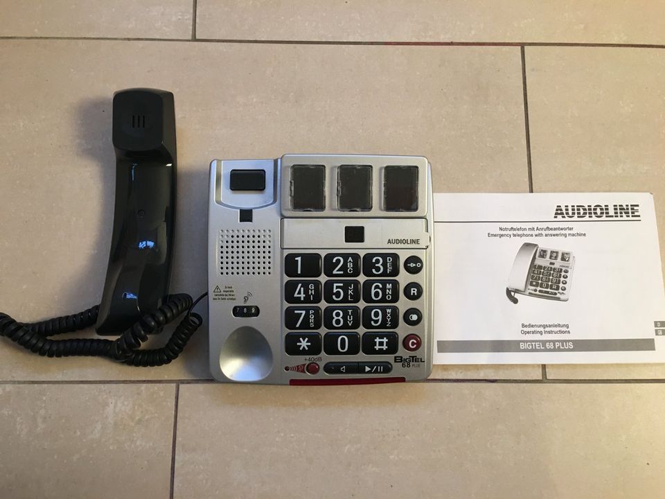 Audioline BIGTEL 68 PLUS Seniorentelefon mit Grosstasten in Frechen