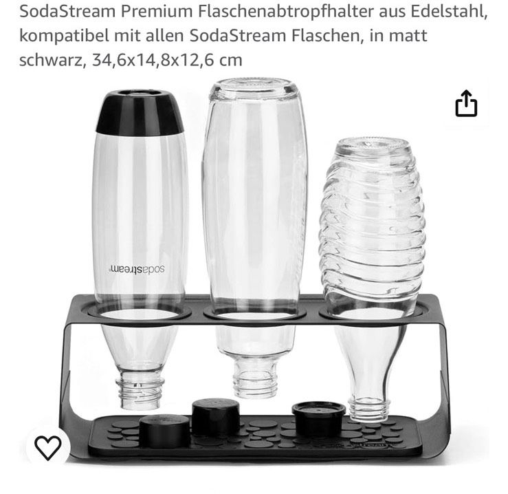 SodaStream Glaskaraffen, Flaschenabtropfhalter, Flaschenbürsten in Wilstedt