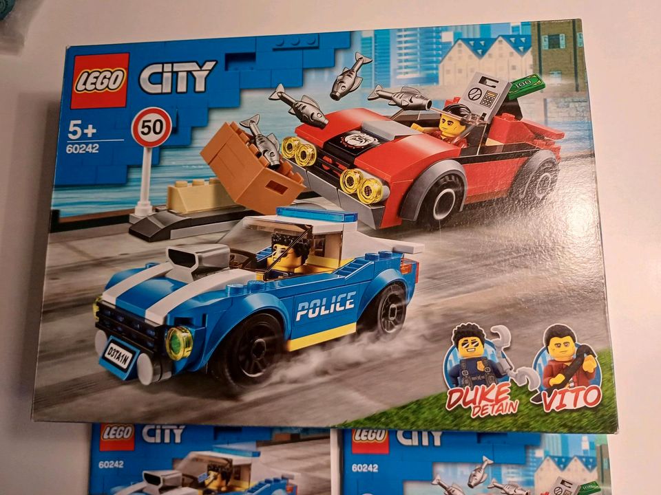 Lego City Festnahme auf der Autobahn Polizei & Verbrecher OVP Top in Hannover