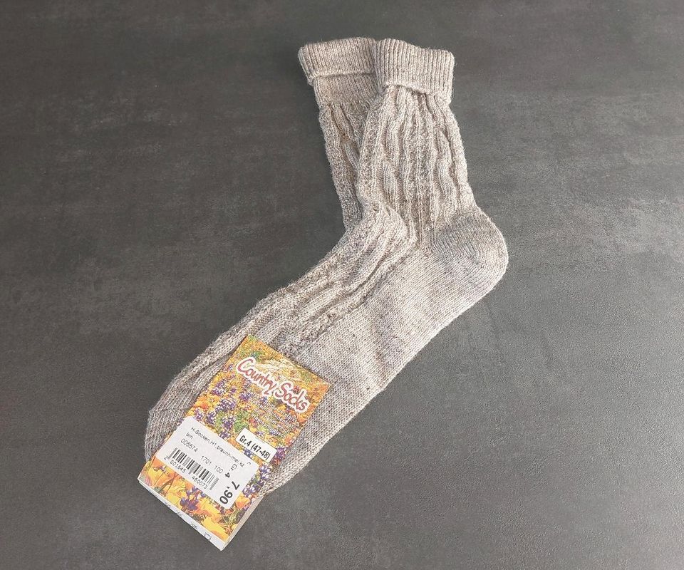 Trachtensocken CountrySocks Braun meliert Größe 4 (47-48) in Freising