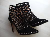 Nieten High Heels Pumps Sandalen Gr. 39 ungetragen neu Hessen - Lorsch Vorschau