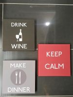 Wanddeko Bilder Keep calm, drink wine/Wein Walle - Steffensweg Vorschau