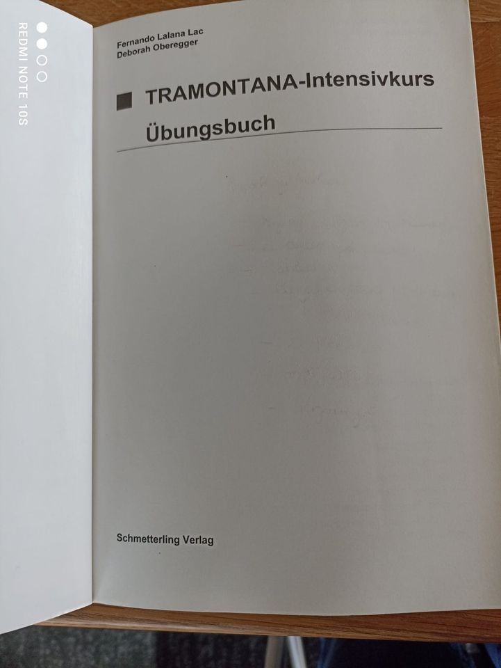 TRAMONTANA Intensivkurs Spanisch Übungsbuch/Lösungsheft in Rastede