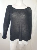 Pullover mit Pailletten Strickpullover 52 schwarz weiß Bluse Pull Nordrhein-Westfalen - Oberhausen Vorschau