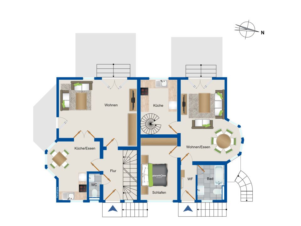 Zweifamilienhaus mit Doppelgarage in Ansbach