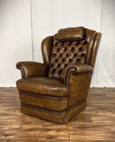 Chesterfield Ledersessel Vintage Sessel Windsor Wing Design Nordrhein-Westfalen - Hüllhorst Vorschau