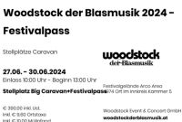 Woodstock d. Blasmusik 2024 1 Stellplatz Big Caravan+Festivalpass Baden-Württemberg - Villingen-Schwenningen Vorschau
