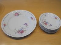 7 Teil. Desserset  Zeh Scherzer Bavaria Germany US Zone Vintage Bayern - Rehling Vorschau