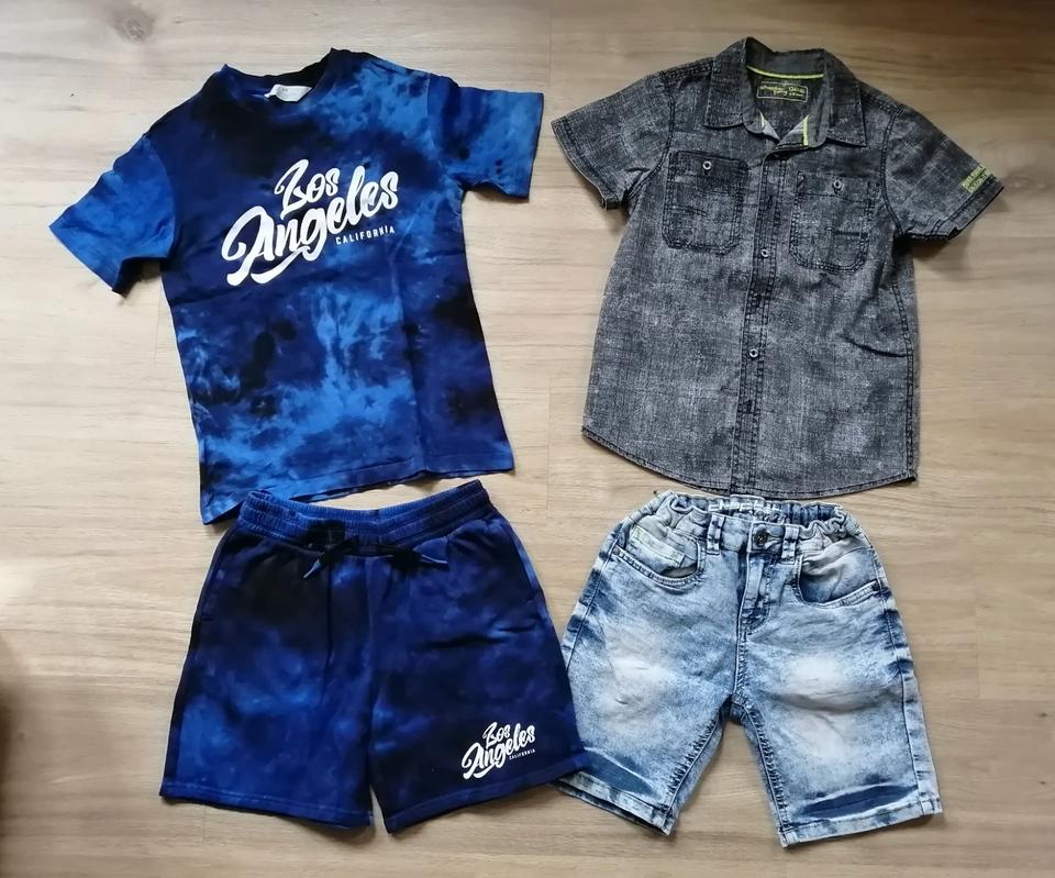 16 tlg. Kleiderpaket Jungen Gr. 134/140 + 16 Ikea Kleiderbügel in Arnstein