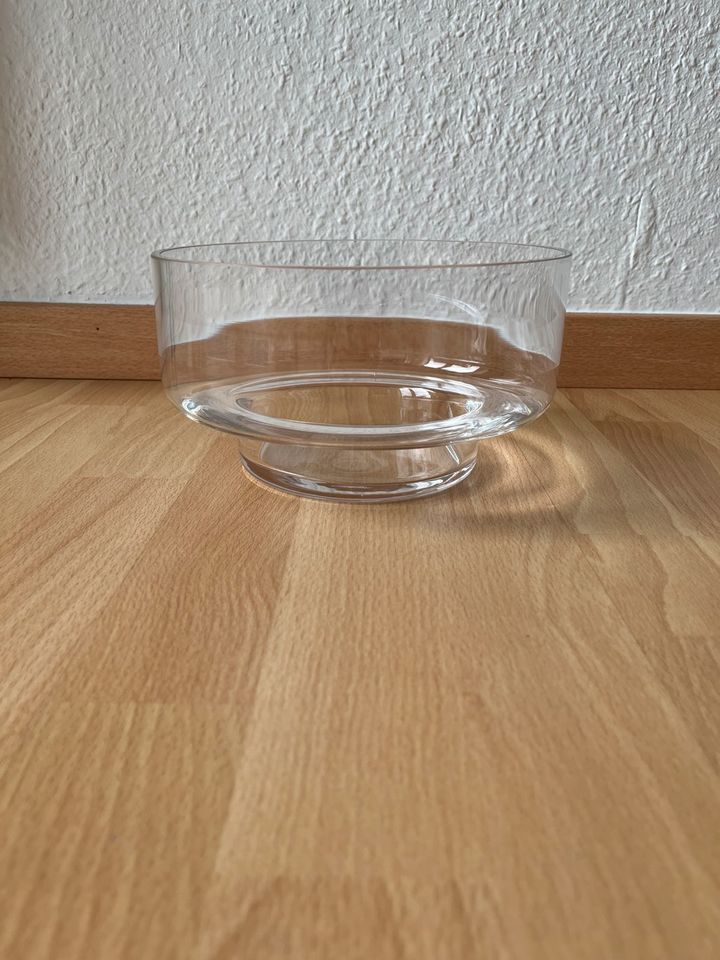 Glas Vase - Durchmesser 21,5 cm in Hövelhof