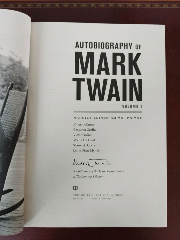 Mark Twain Autobiographie Biographie Band 1 englisch autobiograph in Weilerswist