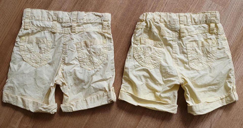 2 Sommershorts/ kurze Hosen von OKAY Größe 122 (Zwillinge?) in Hannover